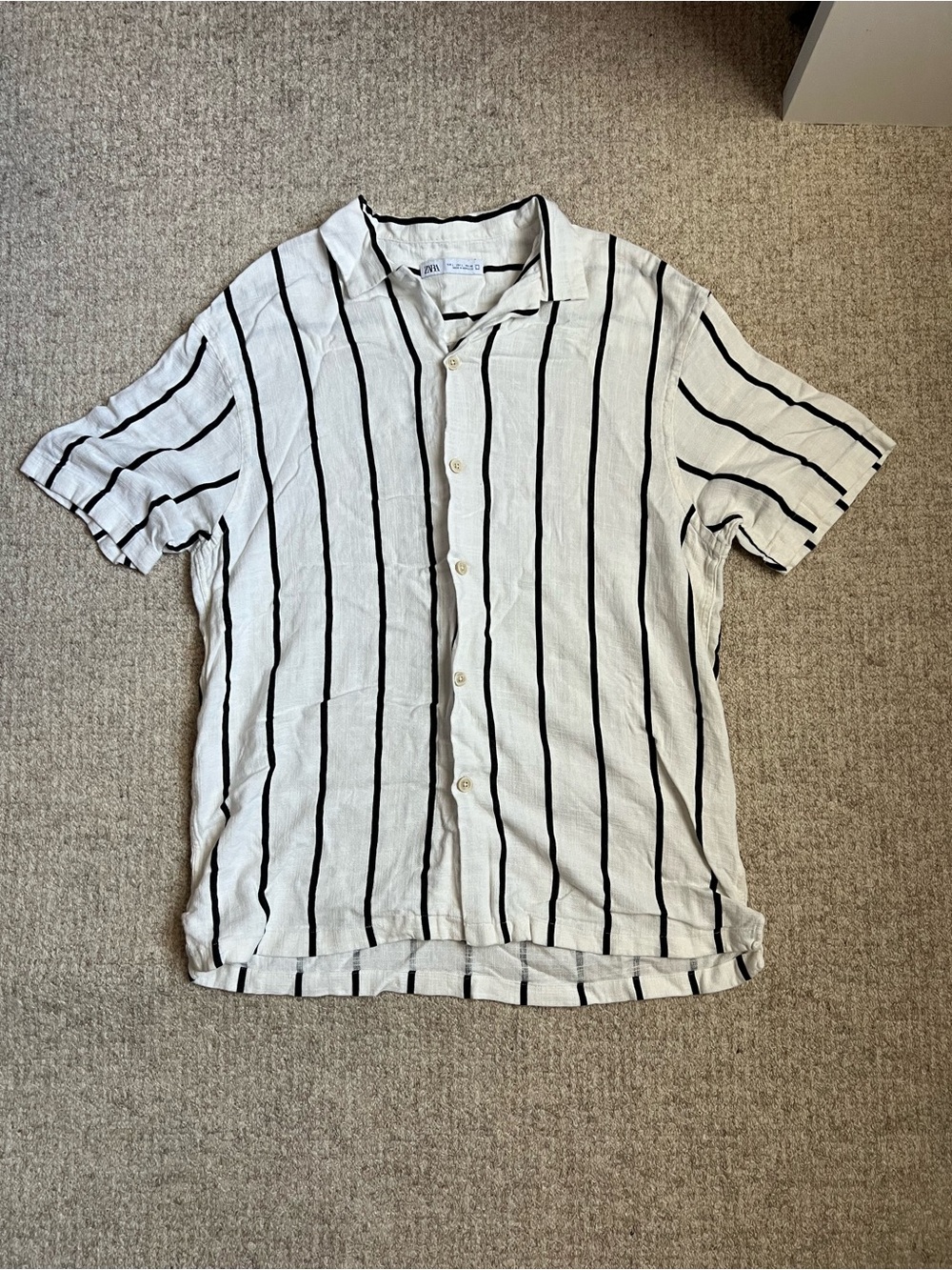 Zara Linen Button up Tee